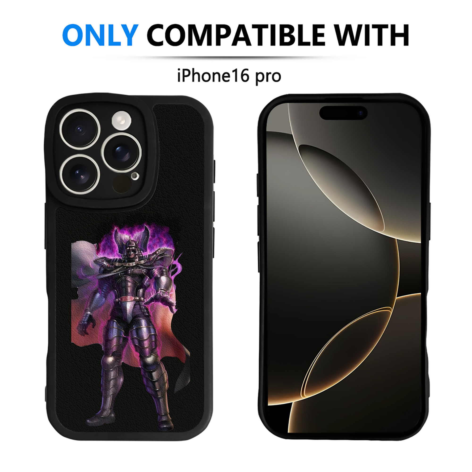 （画像用） 北斗の拳 Fist of the North Star 【iPhone 16シリーズ対応】シリコンスマホケース（レザー調） 材質：シリコン